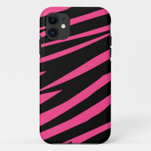 Zebra tiger stripes skin girly chic nature pattern iPhone 11 case