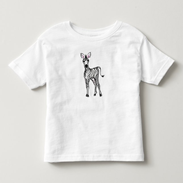 Zebra Toddler T-Shirt (Front)