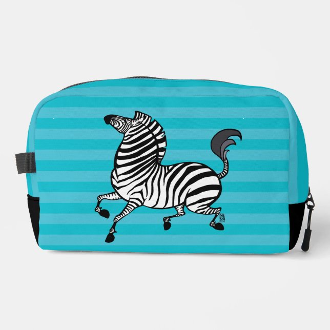 Zebra Toiletry Bag (Front)