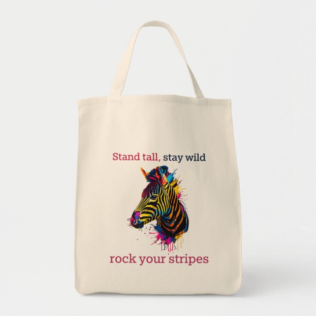 Zebra Tote Bag (Front)