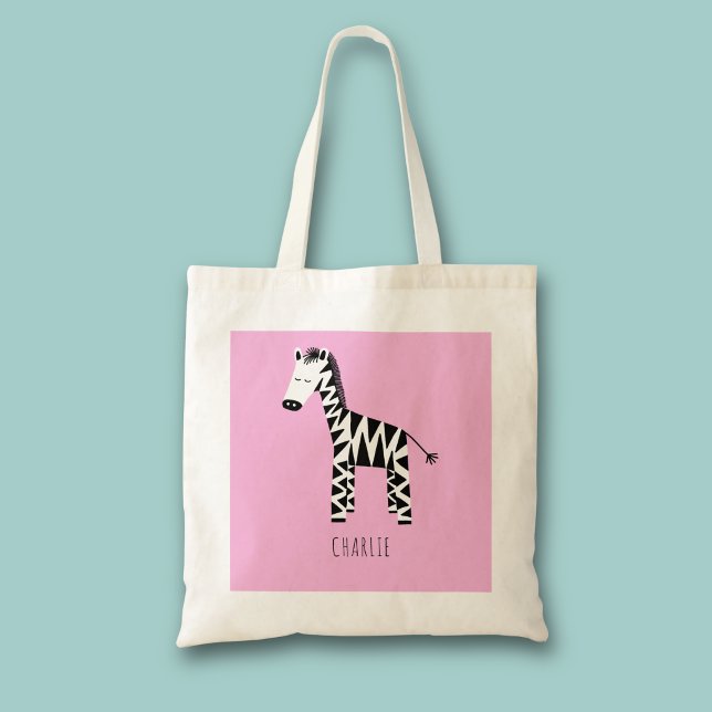 Zebra Tote Bag (Personalized zebra tote bag)