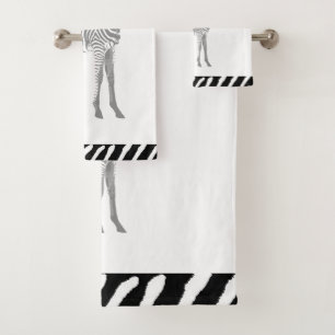 Zebra towel set
