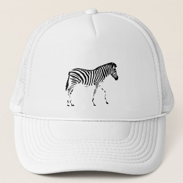 Zebra Trucker Hat (Front)