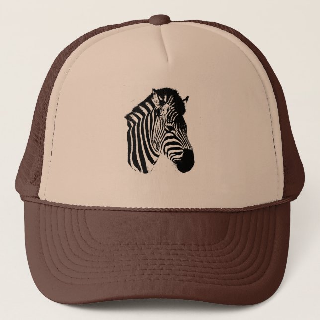 Zebra Trucker Hat (Front)