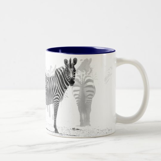 Zebra Two-Tone Coffee Mug