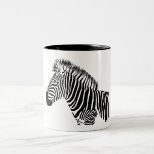 Zebra Two-Tone Coffee Mug