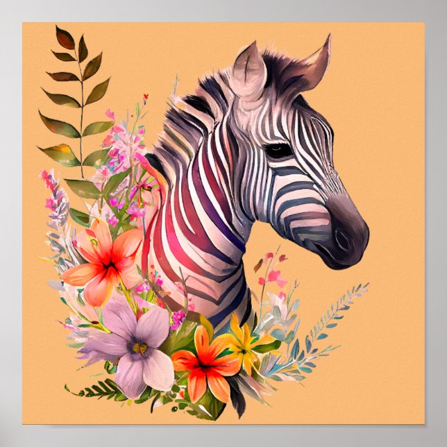 ZEBRA Watercolor Poster (Front)