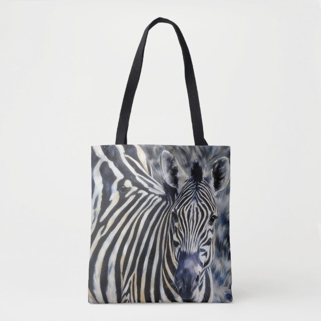 Zebra Wild Animal Nature Tote Bag (Front)