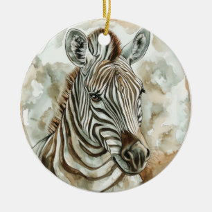 Zebra Wild Tame and Timeless Collection Ceramic Tree Decoration