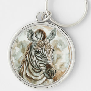Zebra Wild Tame and Timeless Collection Key Ring