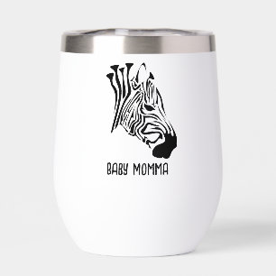 Zebra with Twisted Black Stripes