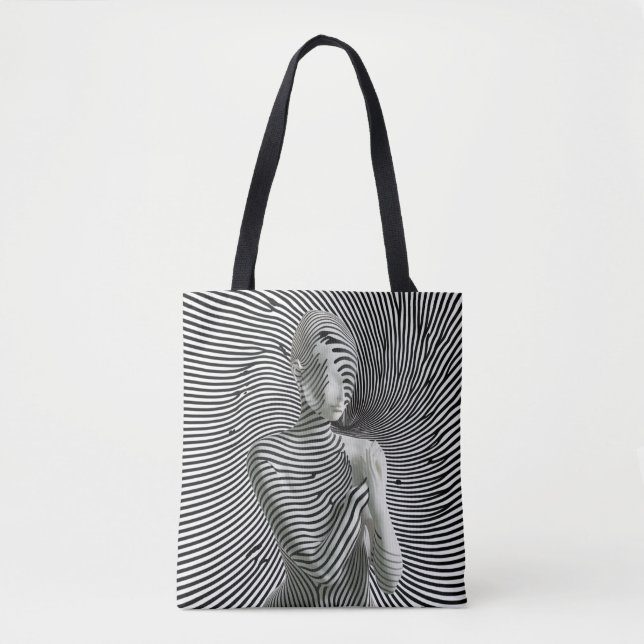 Zebra Woman Tote Bag (Front)