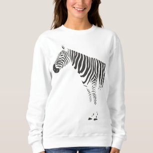 Zebra Wrap Around Sweatshirt