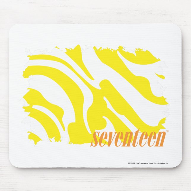 Zebra Yellow 2 Mouse Mat (Front)