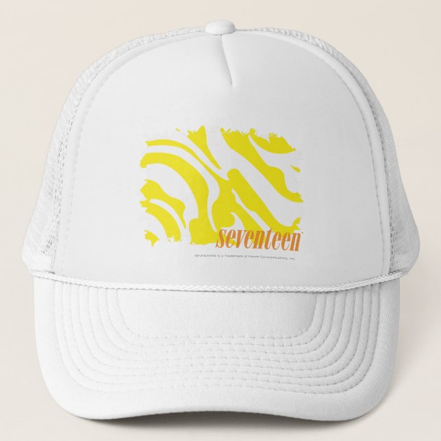 Zebra Yellow 2 Trucker Hat (Front)