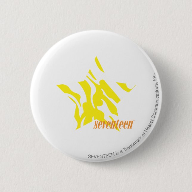 Zebra Yellow 3 6 Cm Round Badge (Front)