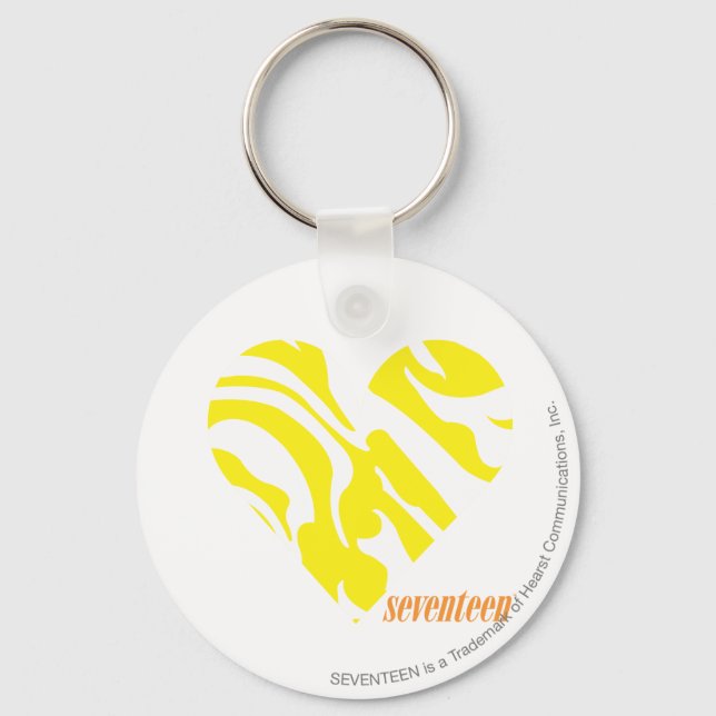 Zebra Yellow 4 Key Ring (Front)