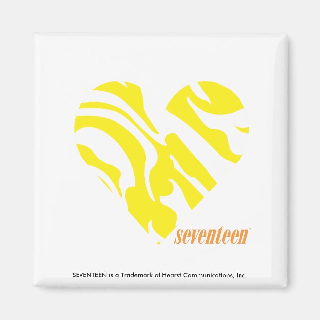 Zebra Yellow 4 Magnet (Front)
