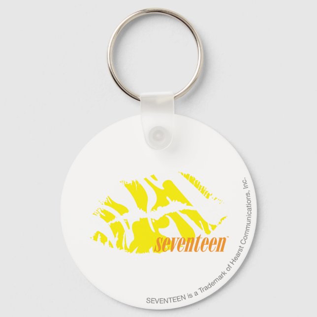 Zebra Yellow Key Ring (Front)