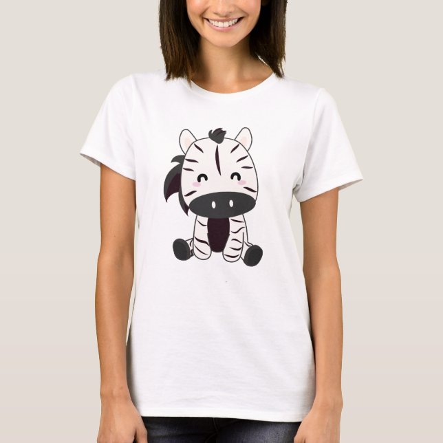 Zebra Zebras Zoo Safari Cute Animals T-Shirt (Front)