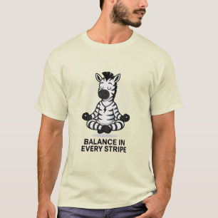 Zebra Zen – Funny Meditation T-Shirt