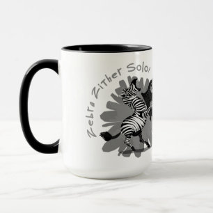 Zebra Zither Solo Mug