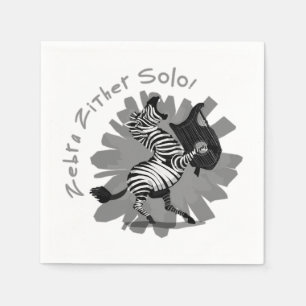 Zebra Zither Solo Napkin