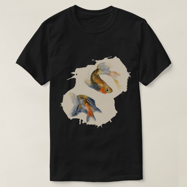 zebrafish Danio rerio watercolor T-Shirt (Design Front)
