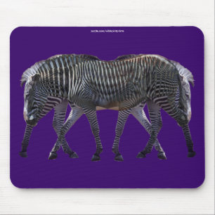 Zebras African Horse Wildlife Art Mousepad