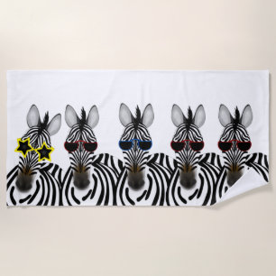 Zebras Beach Towel
