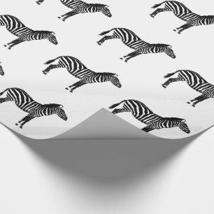 Zebras - Black and White Wrapping Paper