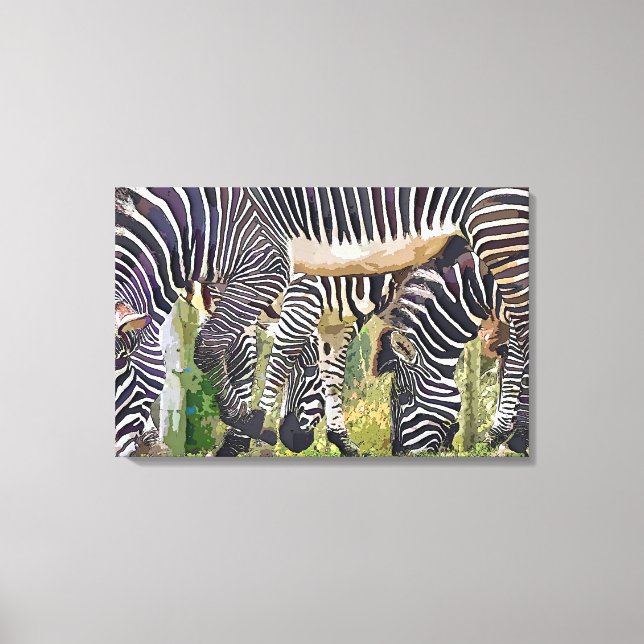 ZEBRAS CANVAS PRINT (Front)