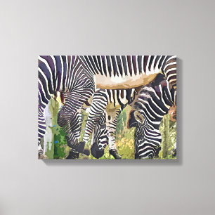 ZEBRAS CANVAS PRINT