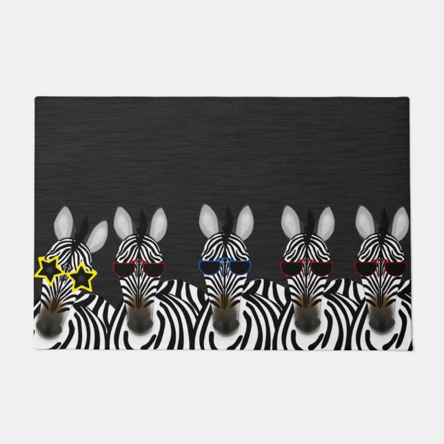 Zebras Doormat (Front)
