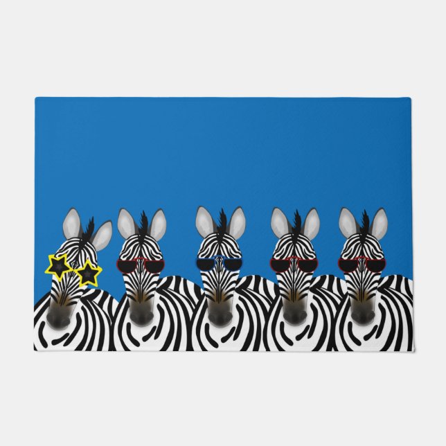 Zebras Doormat (Front)
