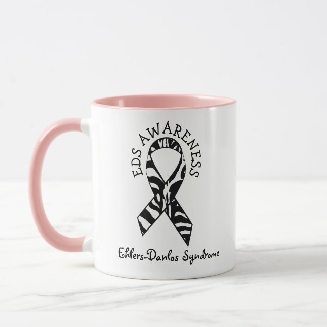 Zebras EDS Ehlers-Danlos syndrome Coffee Mug (Left)