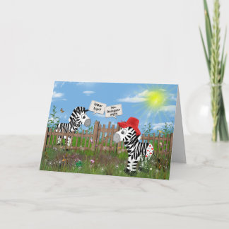 Zebras Hip Replacement Surgery Card