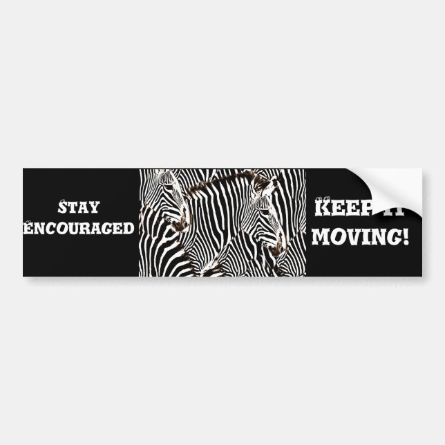 Zebras love_ bumper sticker (Front)