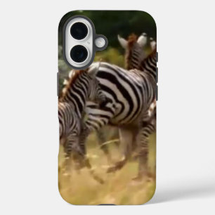 Zebras on the Move: A Journey of a Thousand Miles. iPhone 16 Case