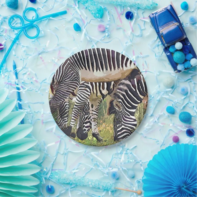 ZEBRAS PAPER PLATE (Party)