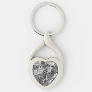 Zebras running key ring