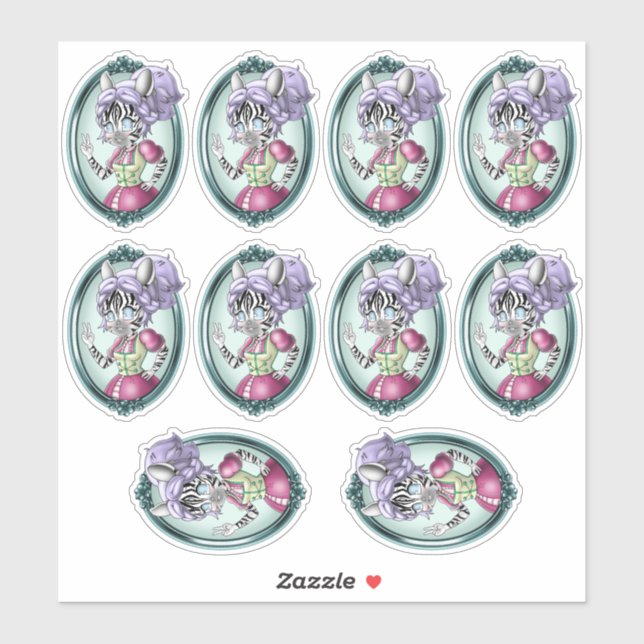 Zebras Sticker (Sheet)