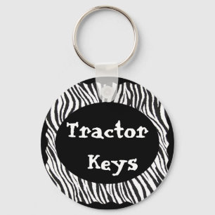 ZEBRAS STRIPE -KEYCHAIN KEY RING