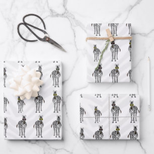 Zebras Wrapping Paper Sheets