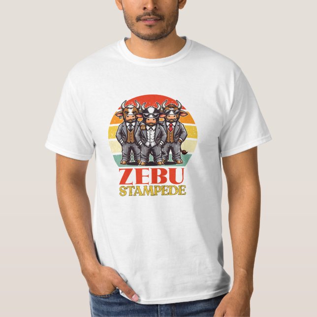 Zebu Lovers Gift Idea T-Shirt (Front)