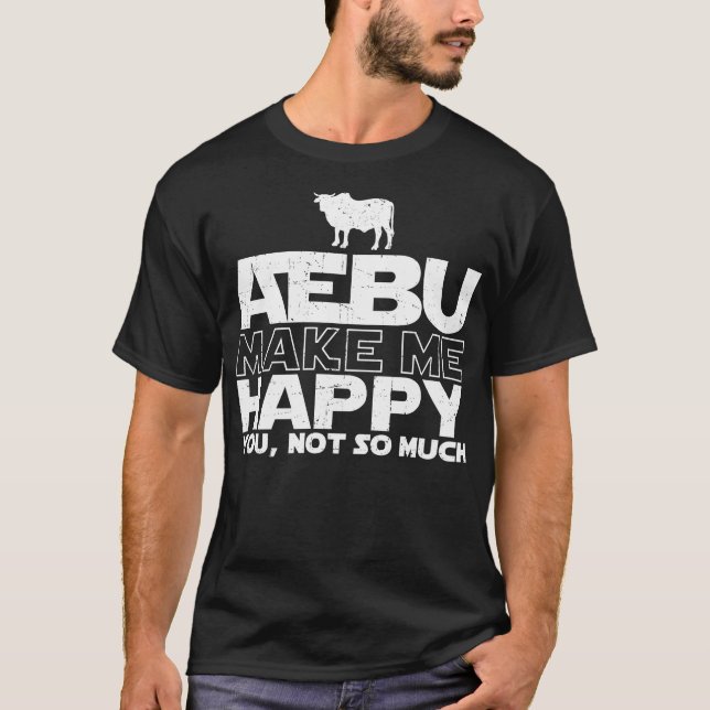 Zebu Make Me Happy T-shirt (Front)