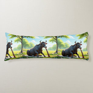Zebu Meadow Serenade Body Pillow