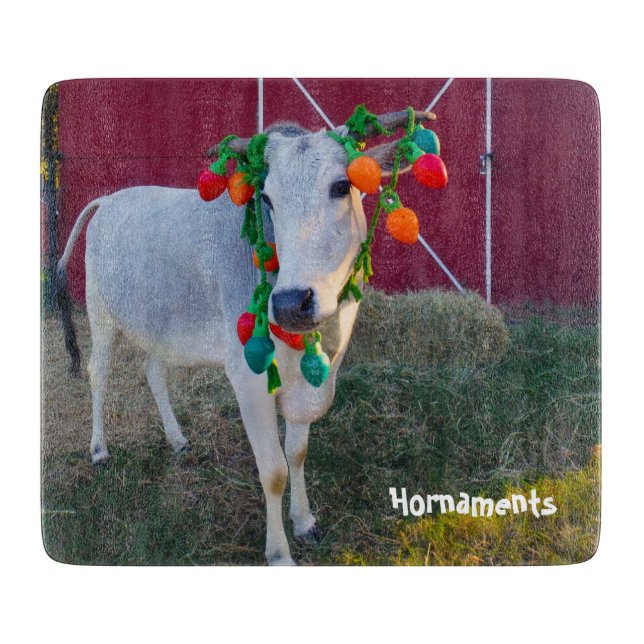 zebu xmas cutting board (Front)