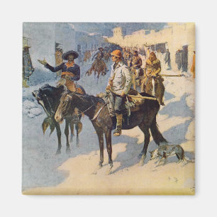 Zebulon Pike Entering Santa Fe Magnet