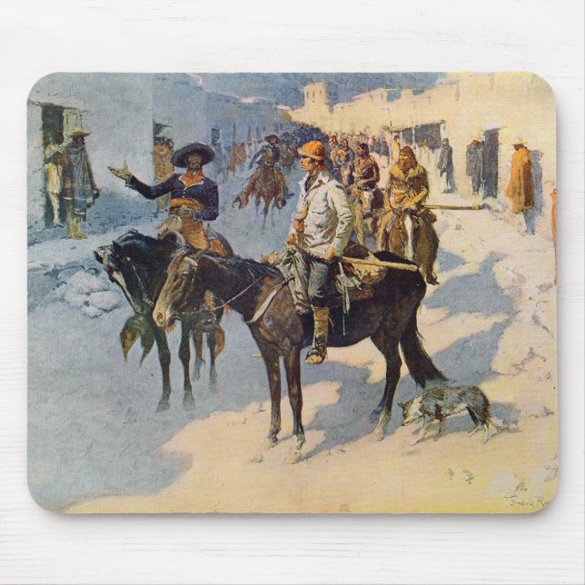 Zebulon Pike Entering Santa Fe Mouse Mat (Front)